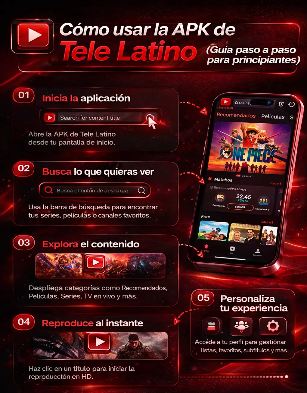 Descargar Tele Latino APK Gratis Última Versión 2026 sin Anuncios 5 How to use Tele Latino APK