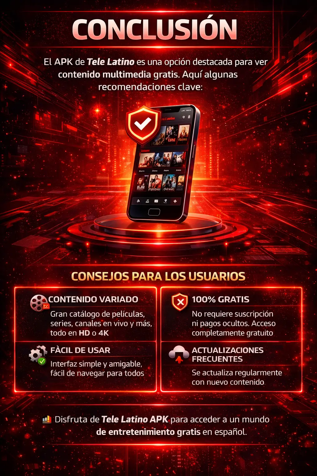 Descargar Tele Latino APK Gratis Última Versión 2026 sin Anuncios 23 Conclusion