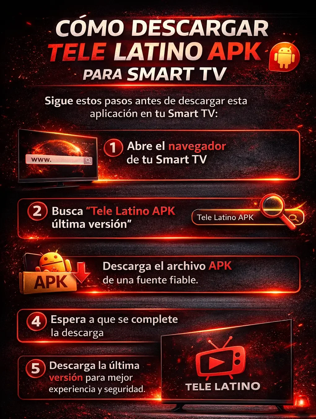 Descarga la de Tele Latino APK para Smart TV última versión 2026 3 Download method de Tele Latino APK para Smart TV