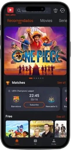 Descargar Tele Latino APK Gratis Última Versión 2026 sin Anuncios 2 intro section and image